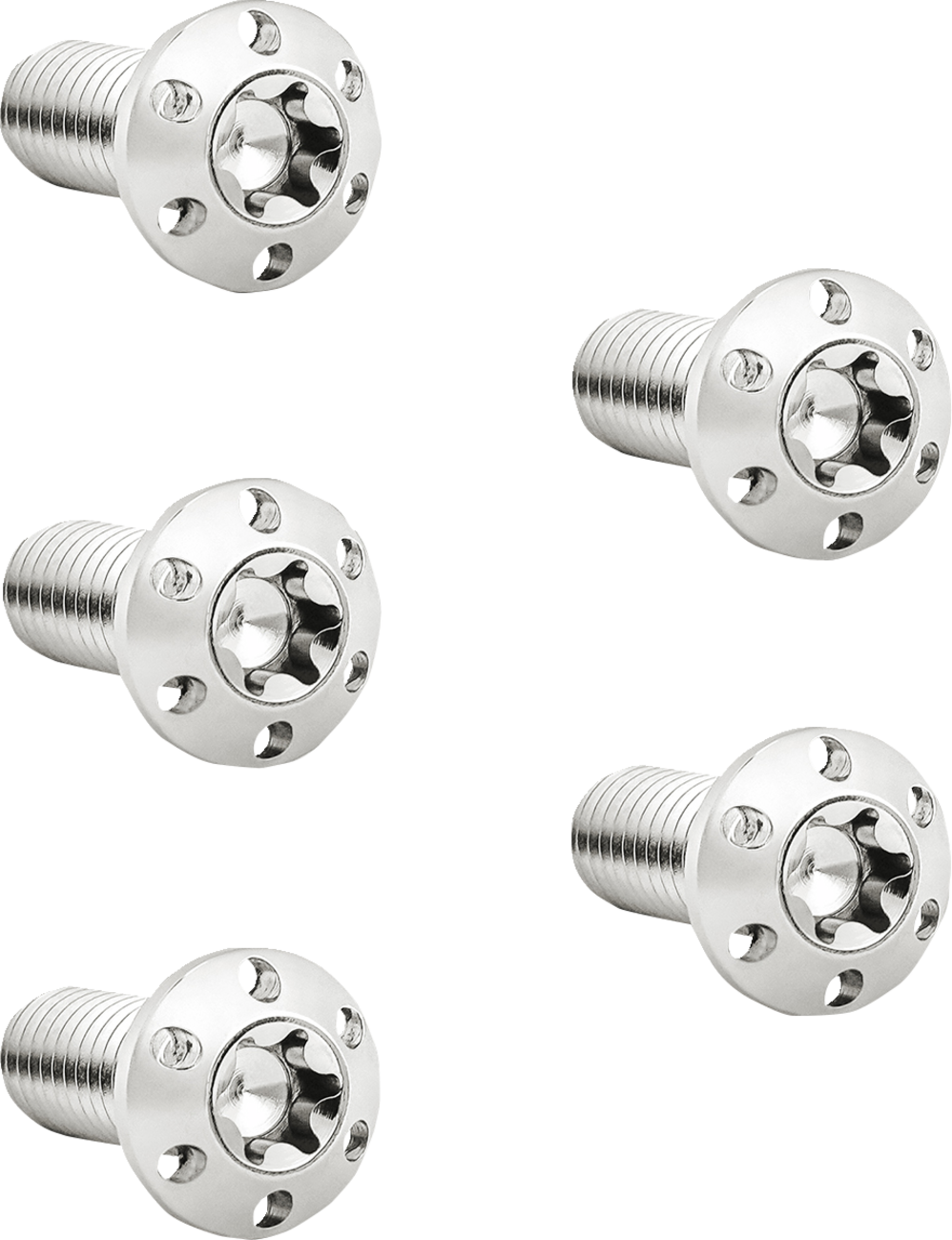 Holeshot Brake Rotor Bolt Kit - Bolt Kit - Holeshot/Brake Rotor/Front - Hub Mount - Polished 5/16-18 x 7/8" - 5 Pack [2401-1704]