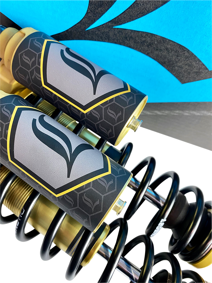 Legend REVO ARC Piggyback Coil Suspension for FXD Models - REVO ARC Piggyback Shocks - 14" - Heavy Duty - Gold - '99-'17 Dyna [1310-1917] - Image 2
