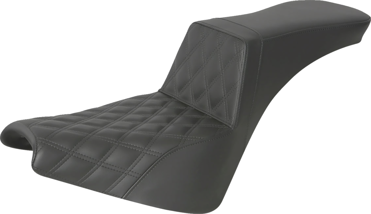 Step-Up Seat — Front Lattice Stitch - Step-Up Seat - Front Lattice Stitch - Black [0802-1457]