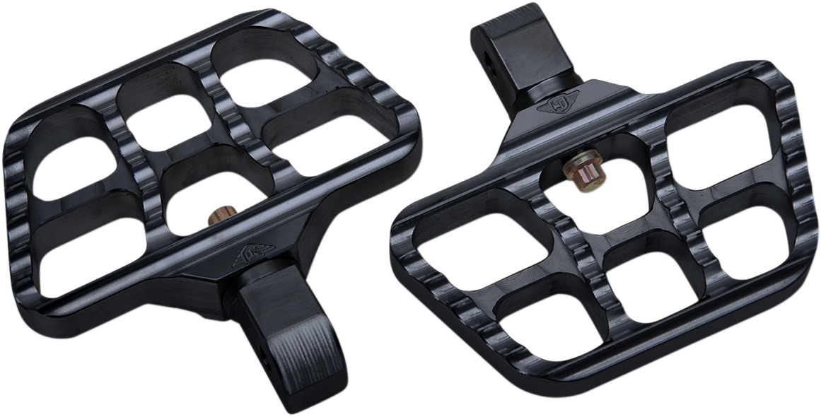 Mini Serrated Floorboards - Black - Softail [1621-0920]
