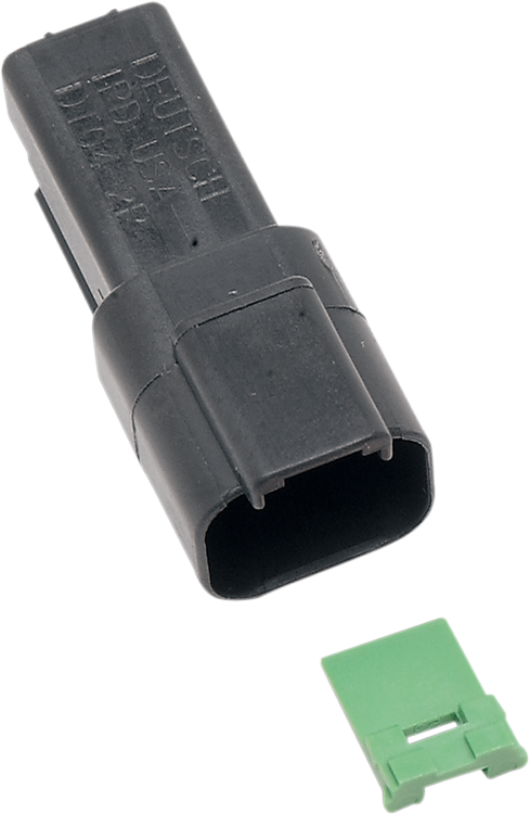 Deutsch DT Sealed Connector Component — Wiring Connector - Deutsch Receptacle - 2 Pin - Black [2120-0040]