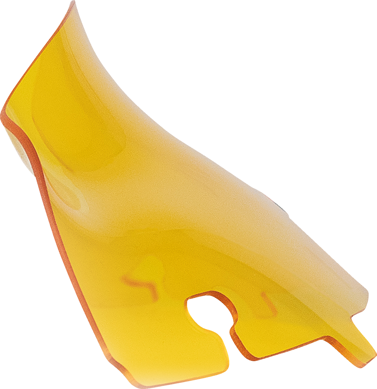 Kolor Flare® Windshield - 4" - Yellow - '14-'25 FLH/FLHT/FLHX [2310-0796]