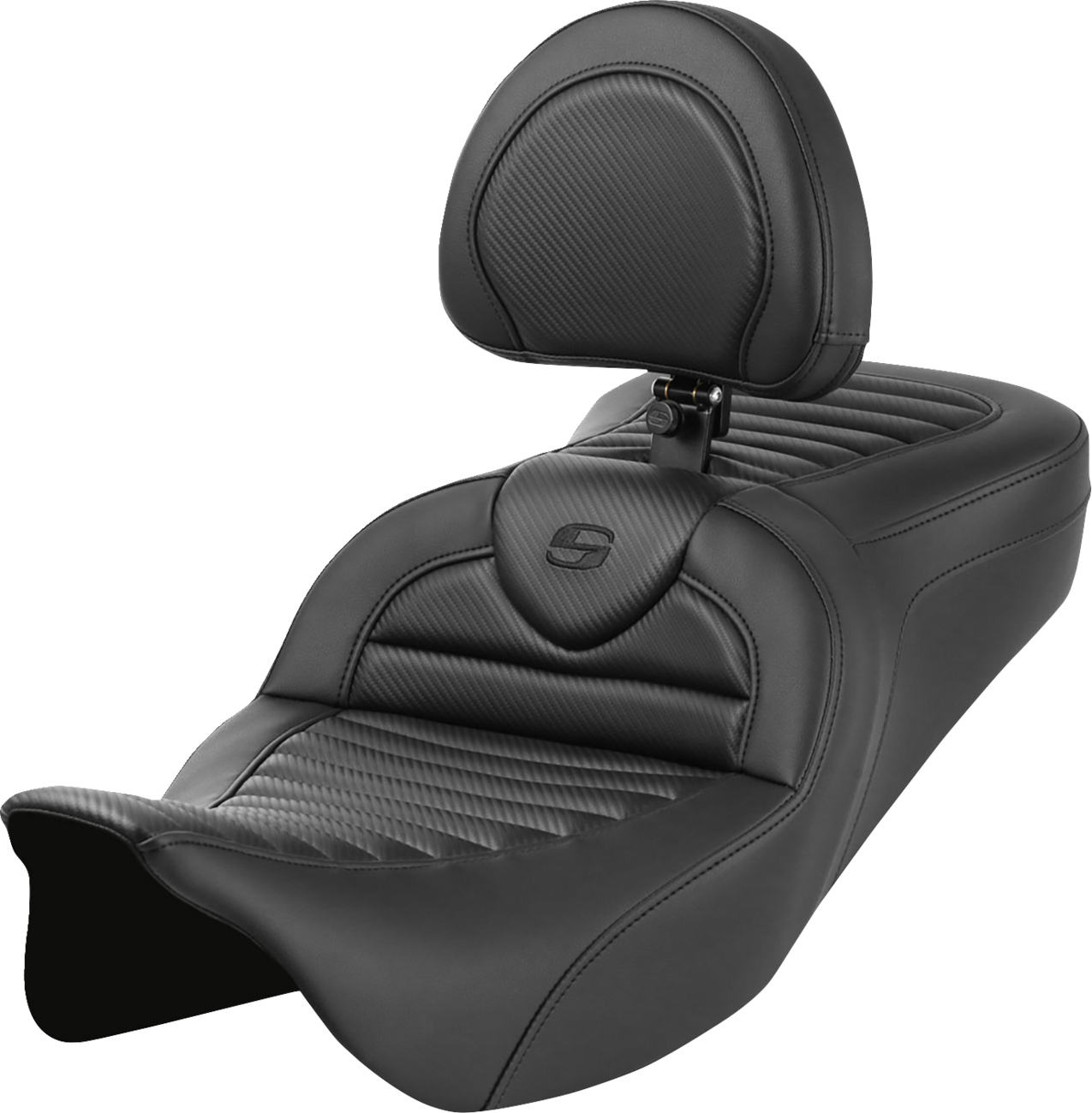 Roadsofa™ TR Seats - Roadsofa™ Seat - with Backrest - Tuck-n-Roll - Carbon Fiber - FL '08-'23 [0801-1823]