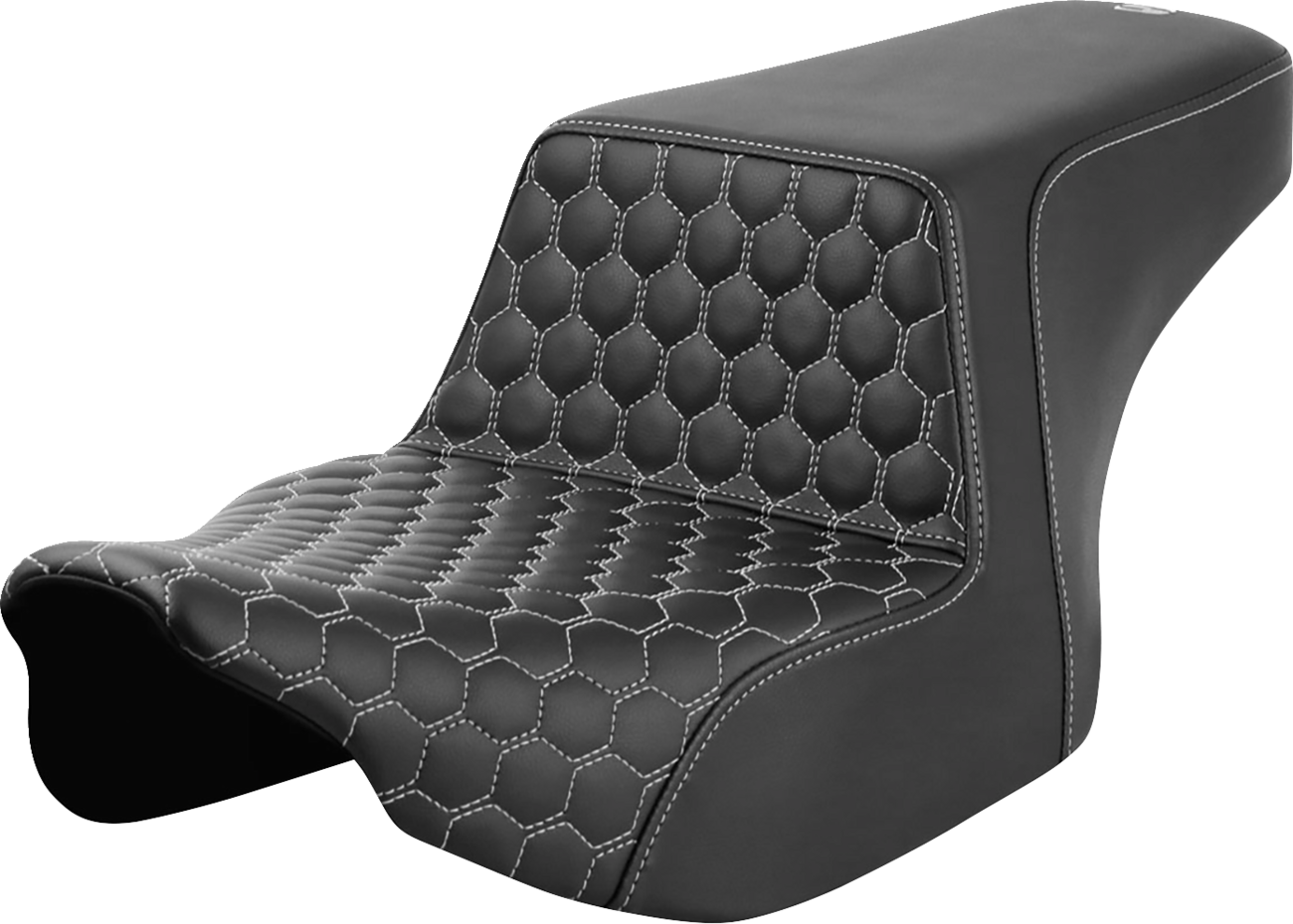 Honeycomb Step-Up Seat - Step-Up Seat - Front Honeycomb - Silver Stitching - FL '23-'24 [0801-1829]