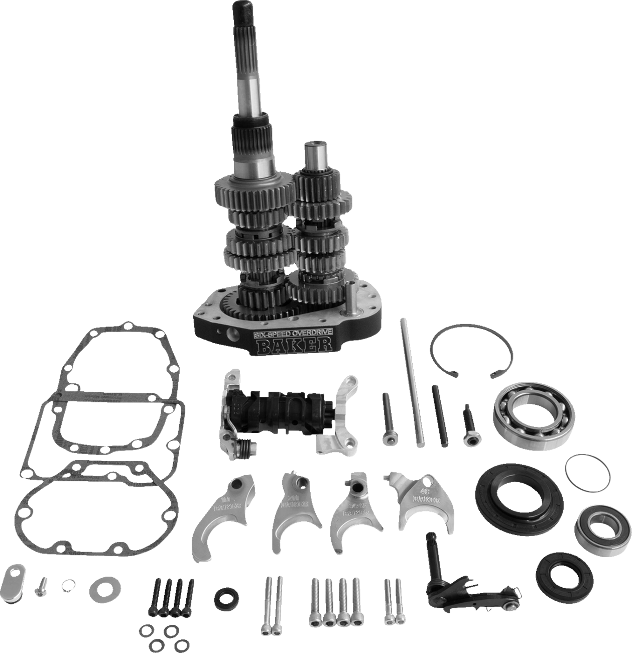 Overdrive 6-Speed Gear Set - Gear Set - Overdrive/6-Speed - Black - '00-'06 Harley-Davidson [1103-0058]