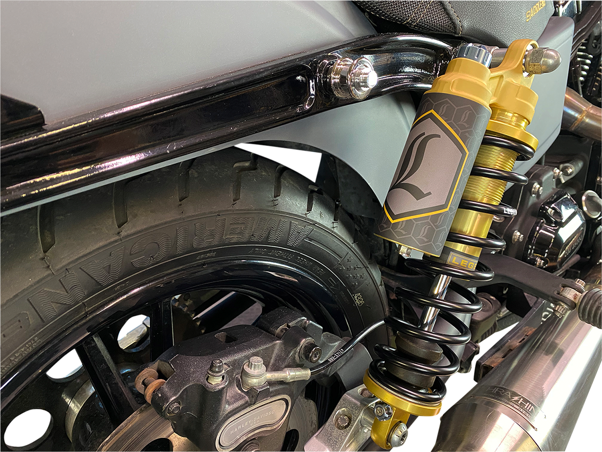 Legend REVO ARC Piggyback Coil Suspension for FXD Models - REVO ARC Piggyback Shocks - 13" - Standard - Gold - '99-'17 Dyna [1310-1914] - Image 2