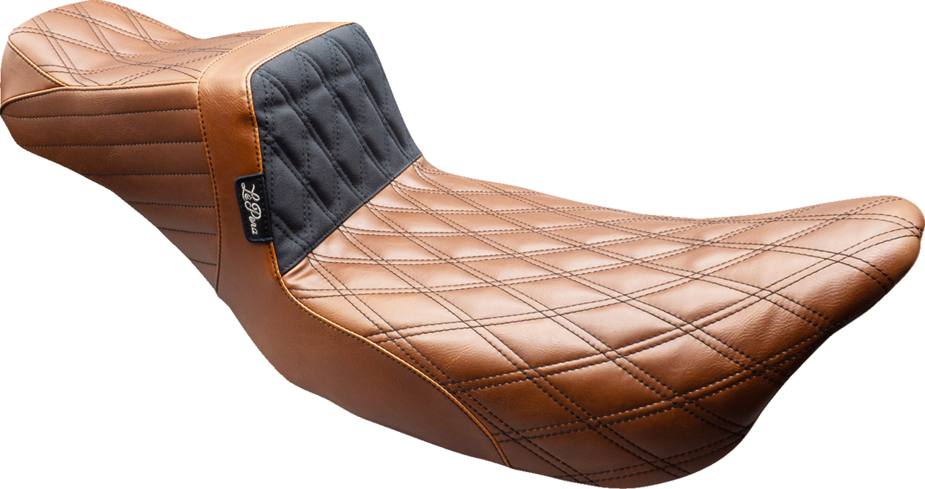 Tailwhip Daddy Long Legs Seat - Brown - Black Double Diamond Stitch - FLT/FLH '08-'23 [0801-2179]
