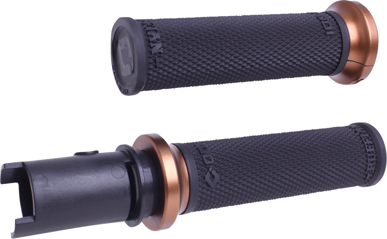 Ruffian Lock-On Street Grips - CVO - Black/Bronze [0630-3422]
