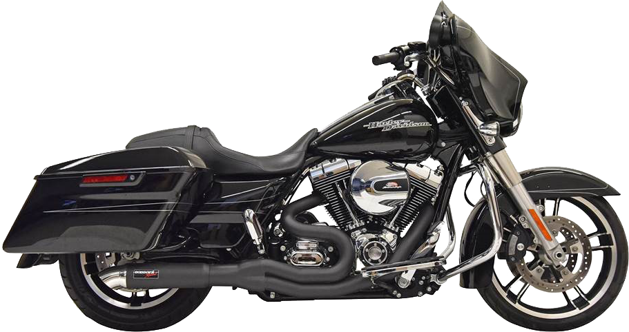 Road Rage II 2-Into-1 with Hot Rod Turnout Muffler System - 2:1 Exhaust - Black [1800-2509]