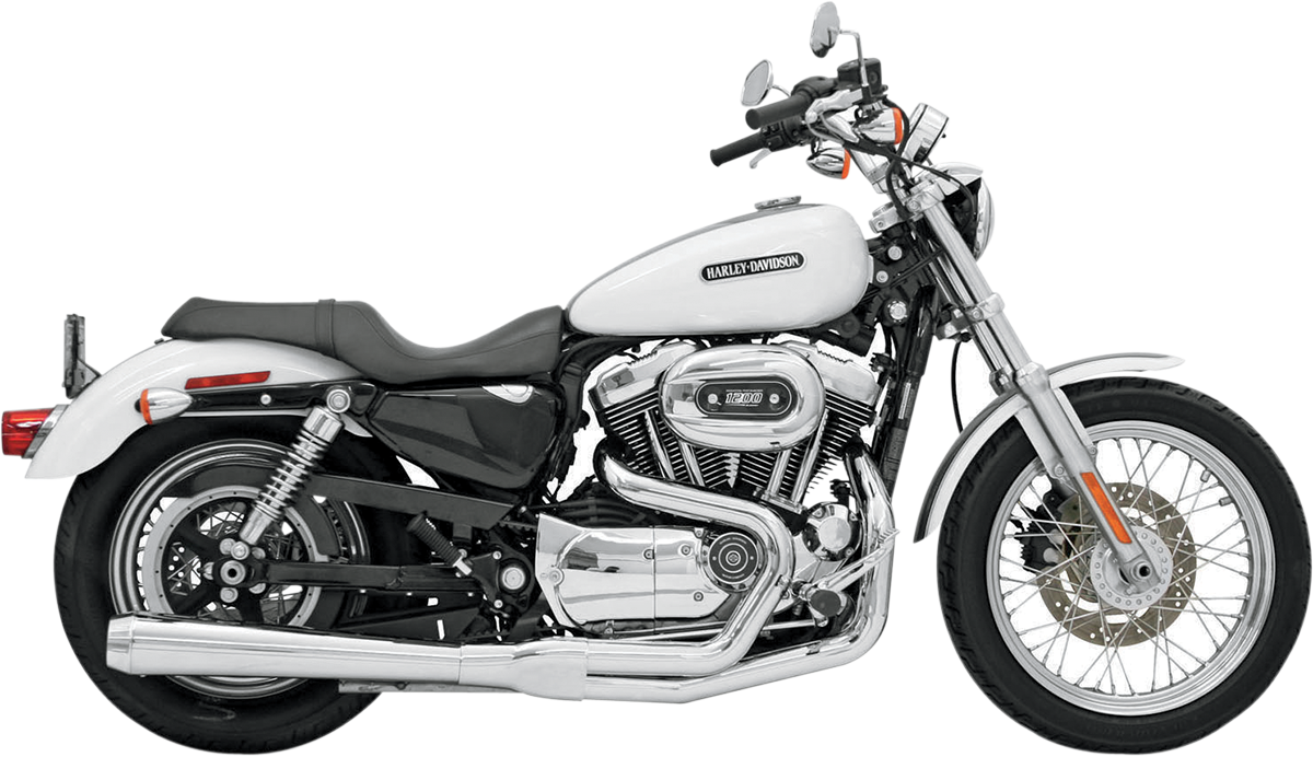 Road Rage 2:1 Exhaust System - Road Rage Exhaust - Chrome - Long - '04-'13 XL [1800-1168]