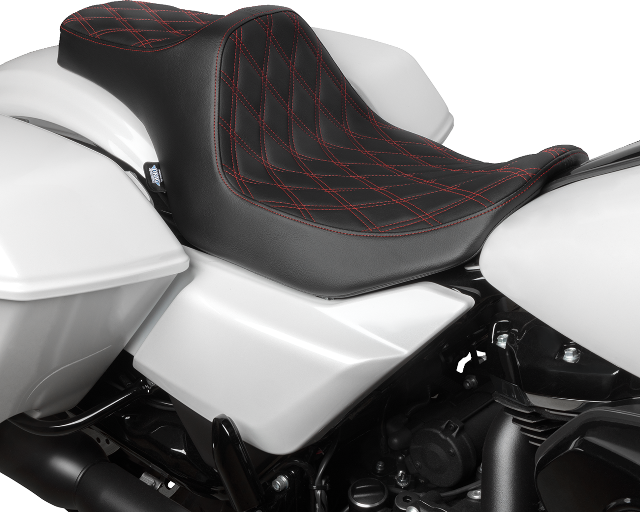 Predator III Seat - Double Diamond - Red Stitched - FLT/FLH '23-'24 [0801-1920] - Image 4