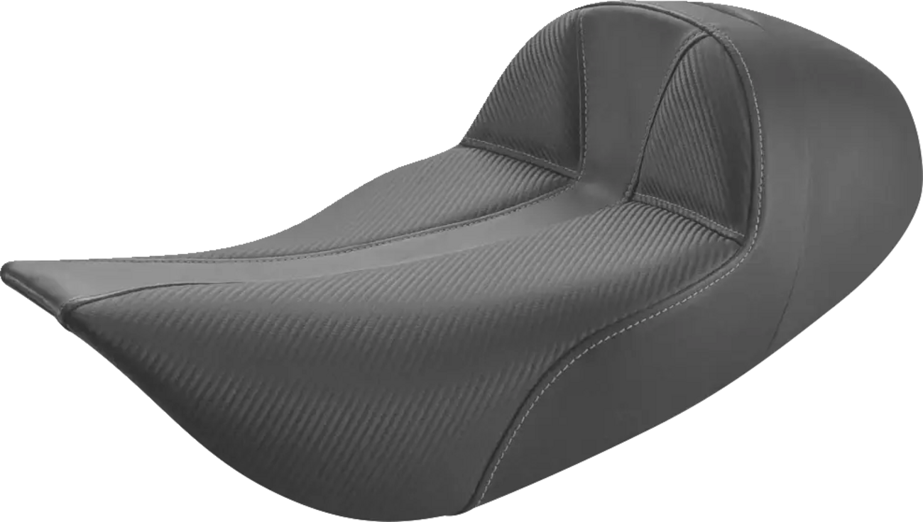 Dominator Solo Seat - Extended Reach - w/o Backrest - Black w/ Gray Stitching - FLHR/FLHX '97-'07 [0801-1498]
