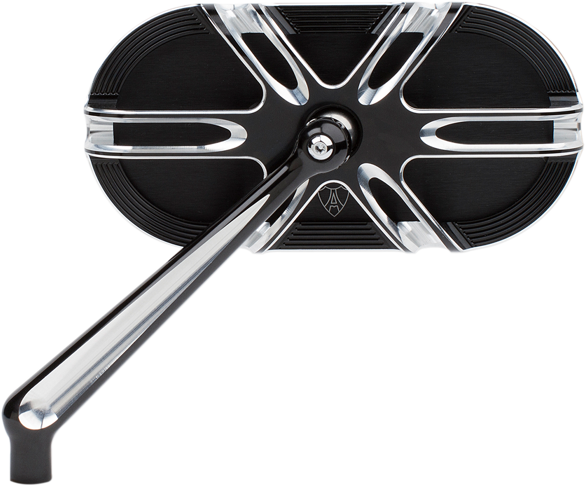 Caged Series Mirror - Mirror - Side View - Caged Series/Deep Cut - Black - Left [0640-1205]