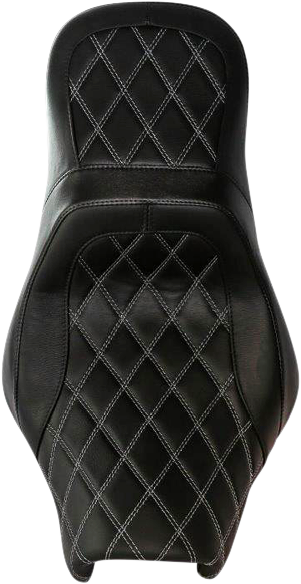Airhawk Weekday 2Up XL Seat - no Backrest Receptacle - Double Diamond Stitch - Air - XL '08-'23 [0801-1146]