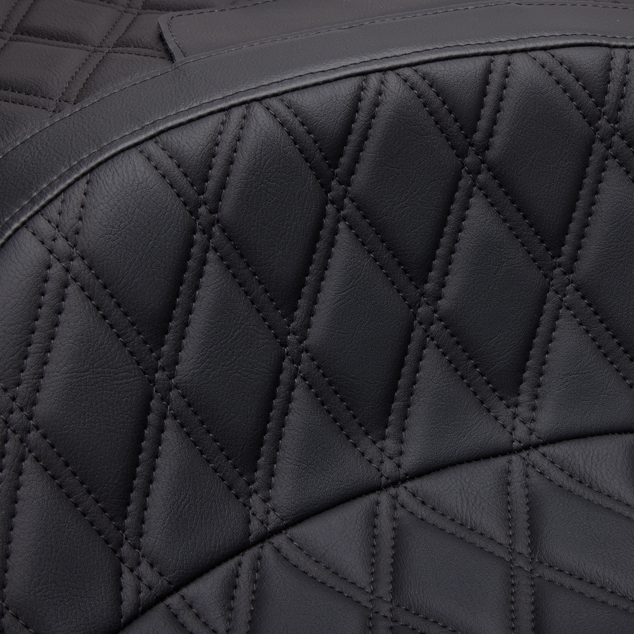 Freedom Touring Seat - Freedom Seat - Vinyl - Double Diamond Black Stitch - FLH '97-'07 [0801-1504] - Image 3