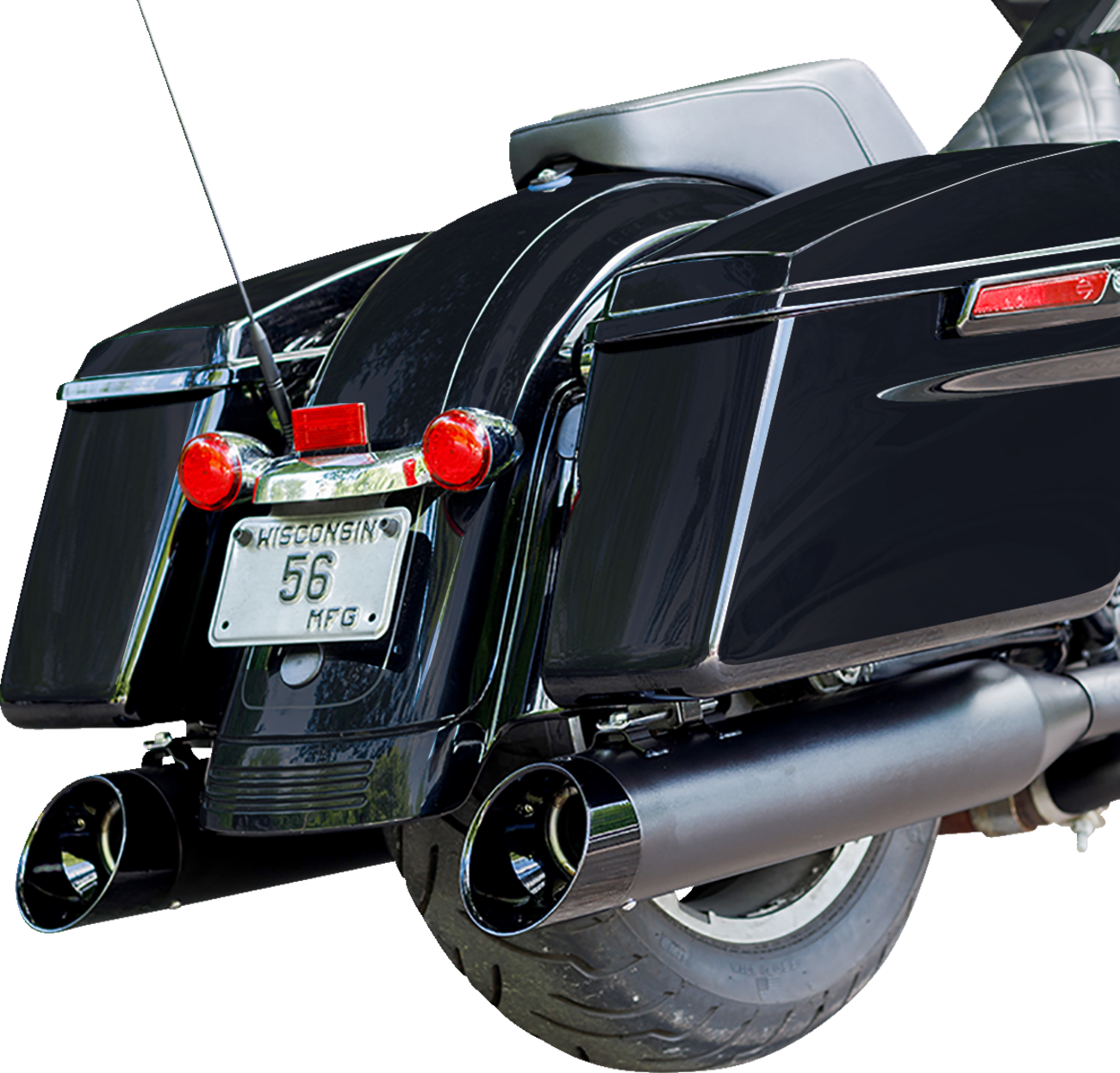 4-1/2" MK45 Cutlass Performance Mufflers - 4-1/2" Black MK45 Cutlass Performance Mufflers [1801-1495] - Image 2