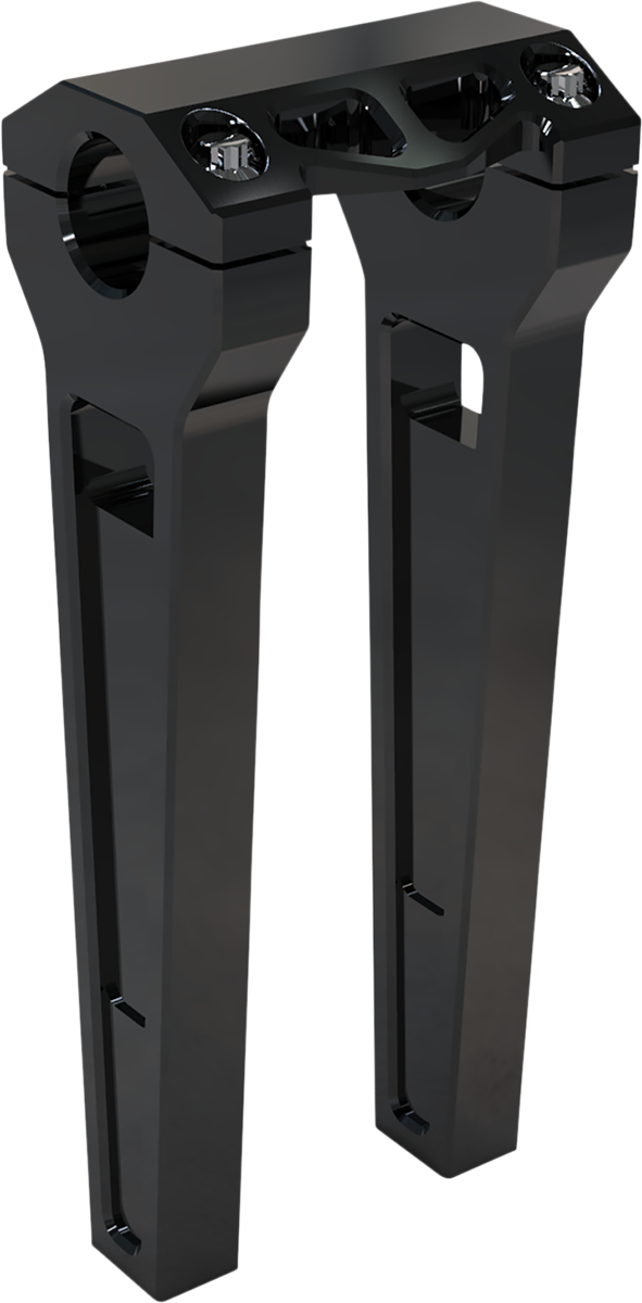 Performance Risers - Straight - 10" x 1-1/4" - Black Anodized [0602-1226]
