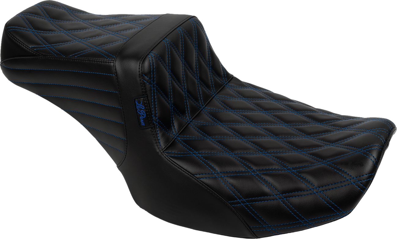 Tailwhip Seat - Blue Double Diamond Stitch - FLH/FLT -'23-'25 [0801-1847]