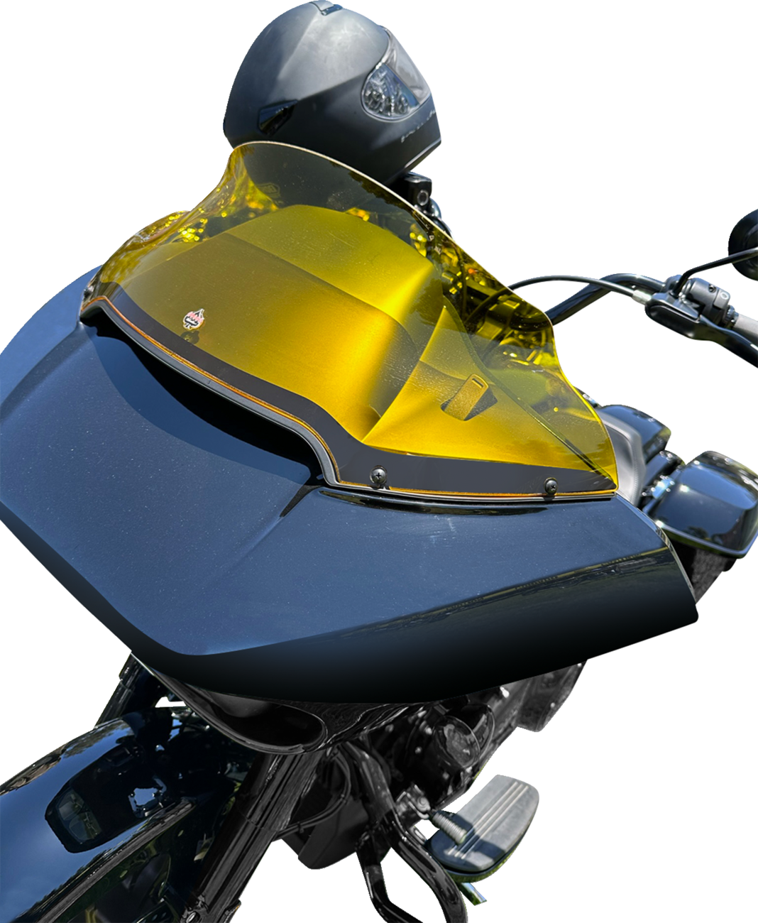Kolor Flare® Windshield - 9" - Yellow - '15-'25 FLTR [2310-0789] - Image 4