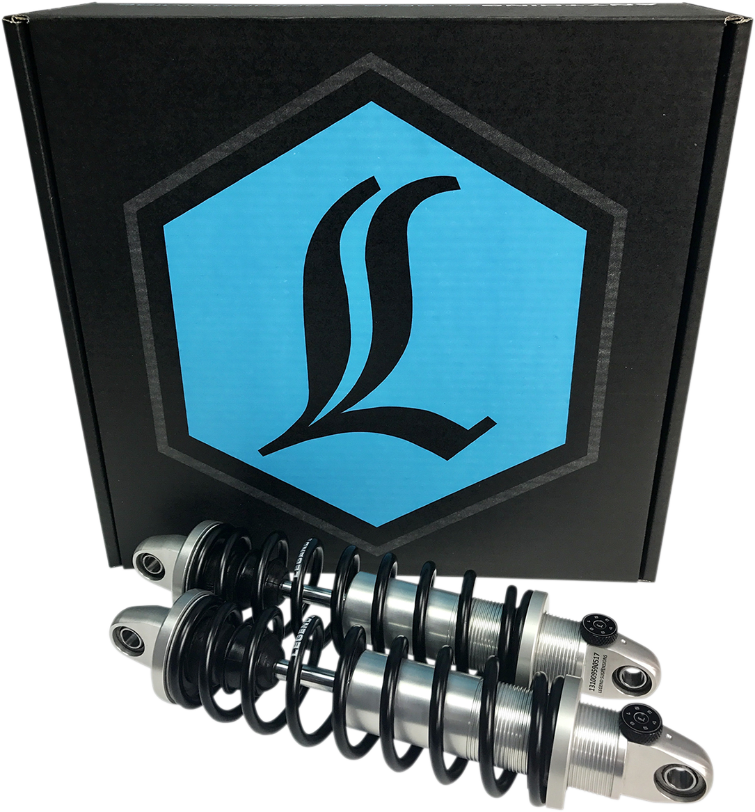 Legend REVO-A Coil Suspension For Dyna Models - REVO-A Adjustable Dyna Coil Suspension - 14" - Clear Anodized - Heavy-Duty [1310-1778]