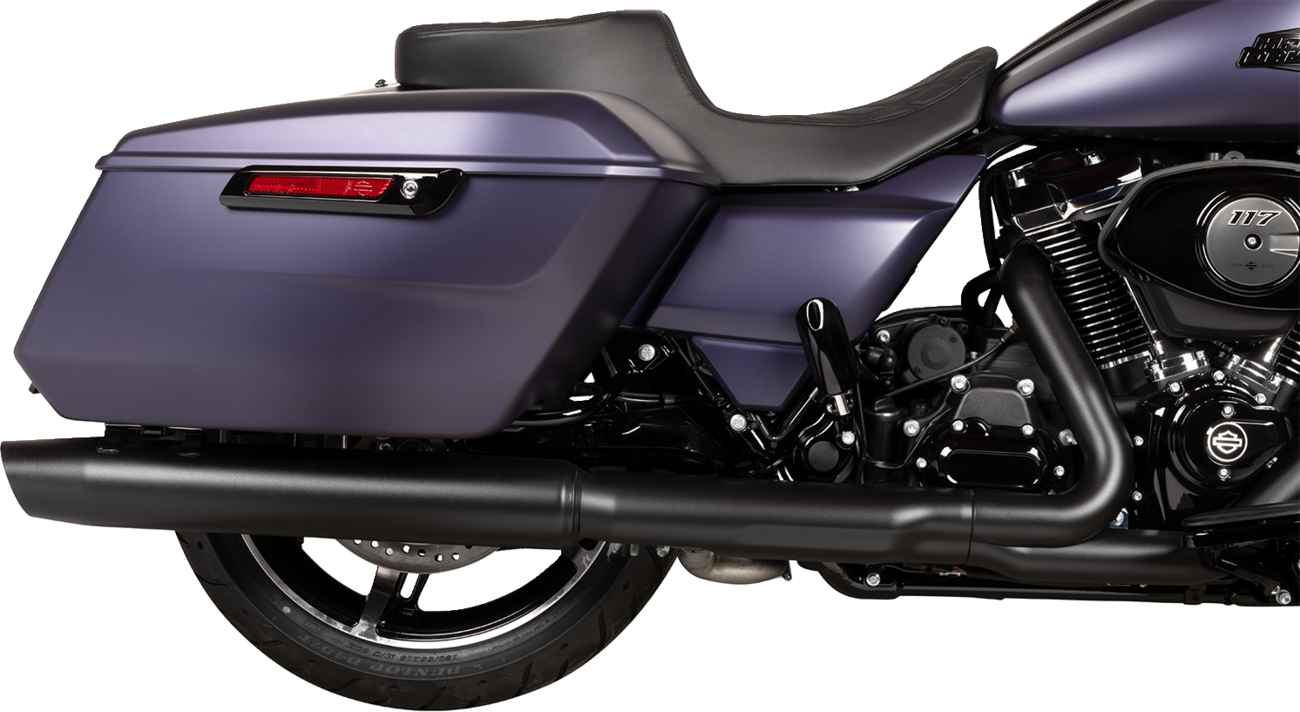 Performance Predator 2-Up Seat - Predator 2-Up Seat - Vinyl - Double Diamond Black Stitch - w/o Backrest - FLTR/FLHX '23-'24 [0801-1948] - Image 4