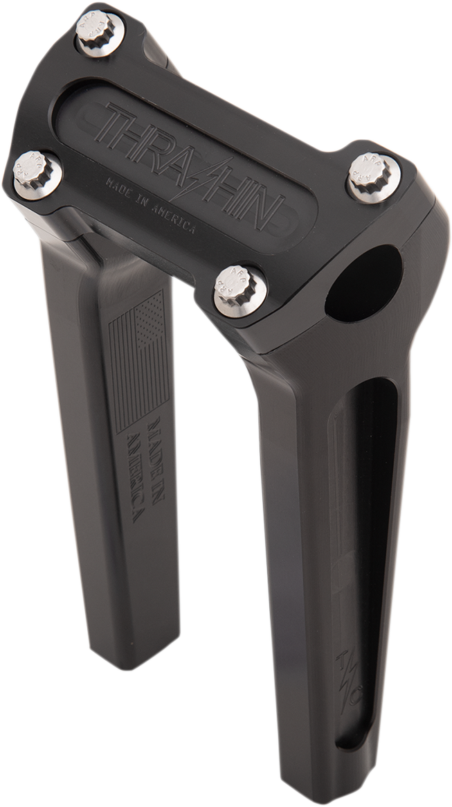 Handlebar Risers - Straight - 8" - Black