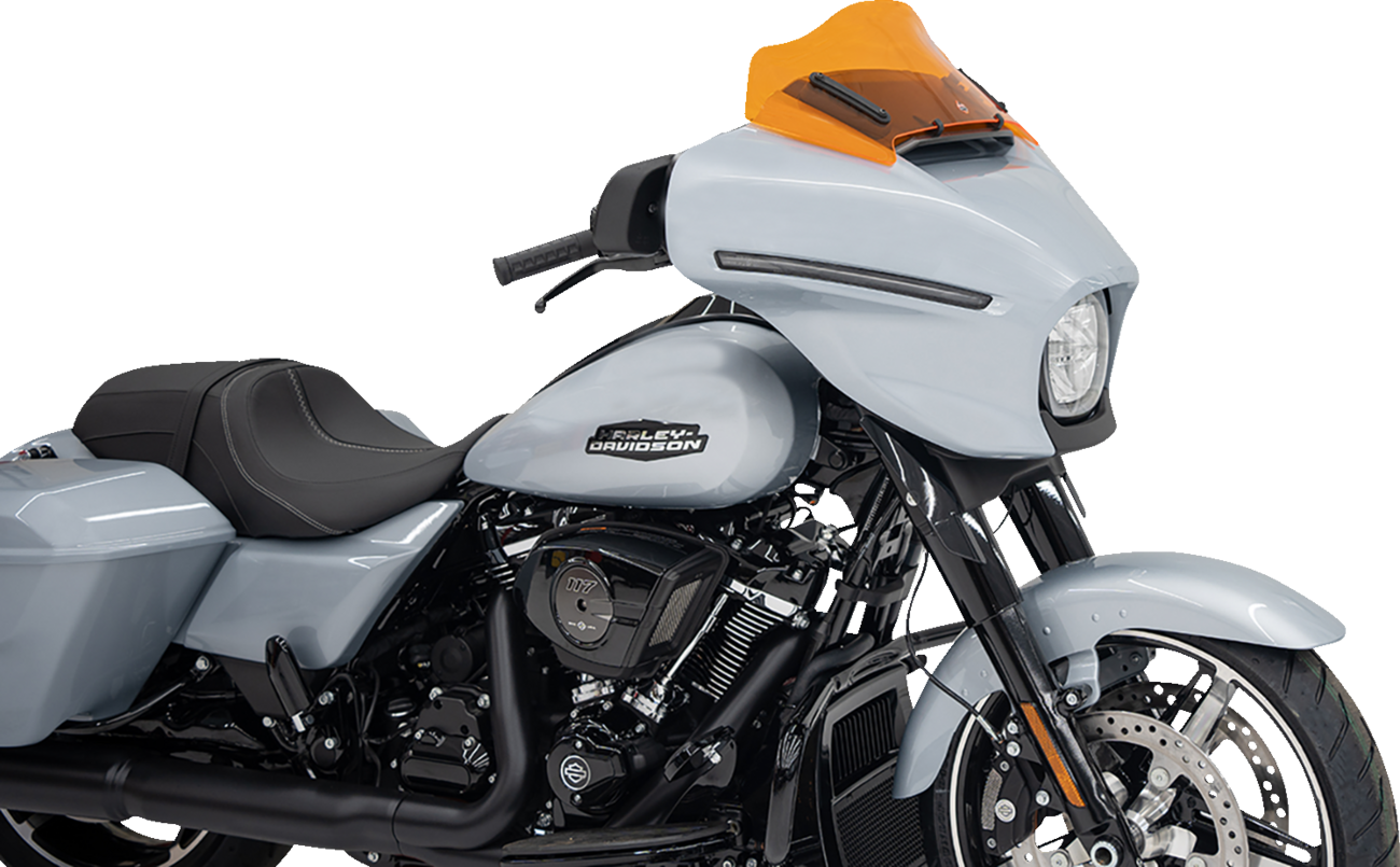 Kolor Flare® Windshield - 8" - Orange - '23-'25 FLHX [2310-0879] - Image 3