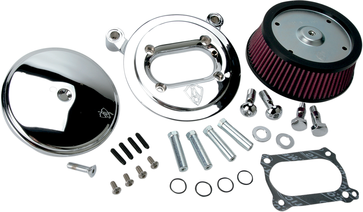 Big Sucker™ Stage I Air Filter Kit — Smooth - Big Sucker™ Stage I Air Filter Kit - Chrome [1010-0872] - Image 3