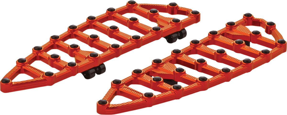 MX Billet Floorboards - MX Driver Floorboards - Orange [1621-0994]