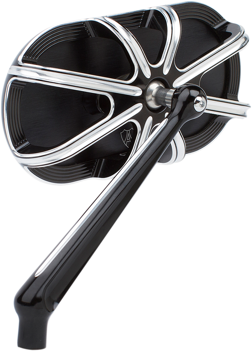 Caged Series Mirror - Mirror - Side View - Caged Series/10 Gauge - Black - Left [0640-1201] - Image 2