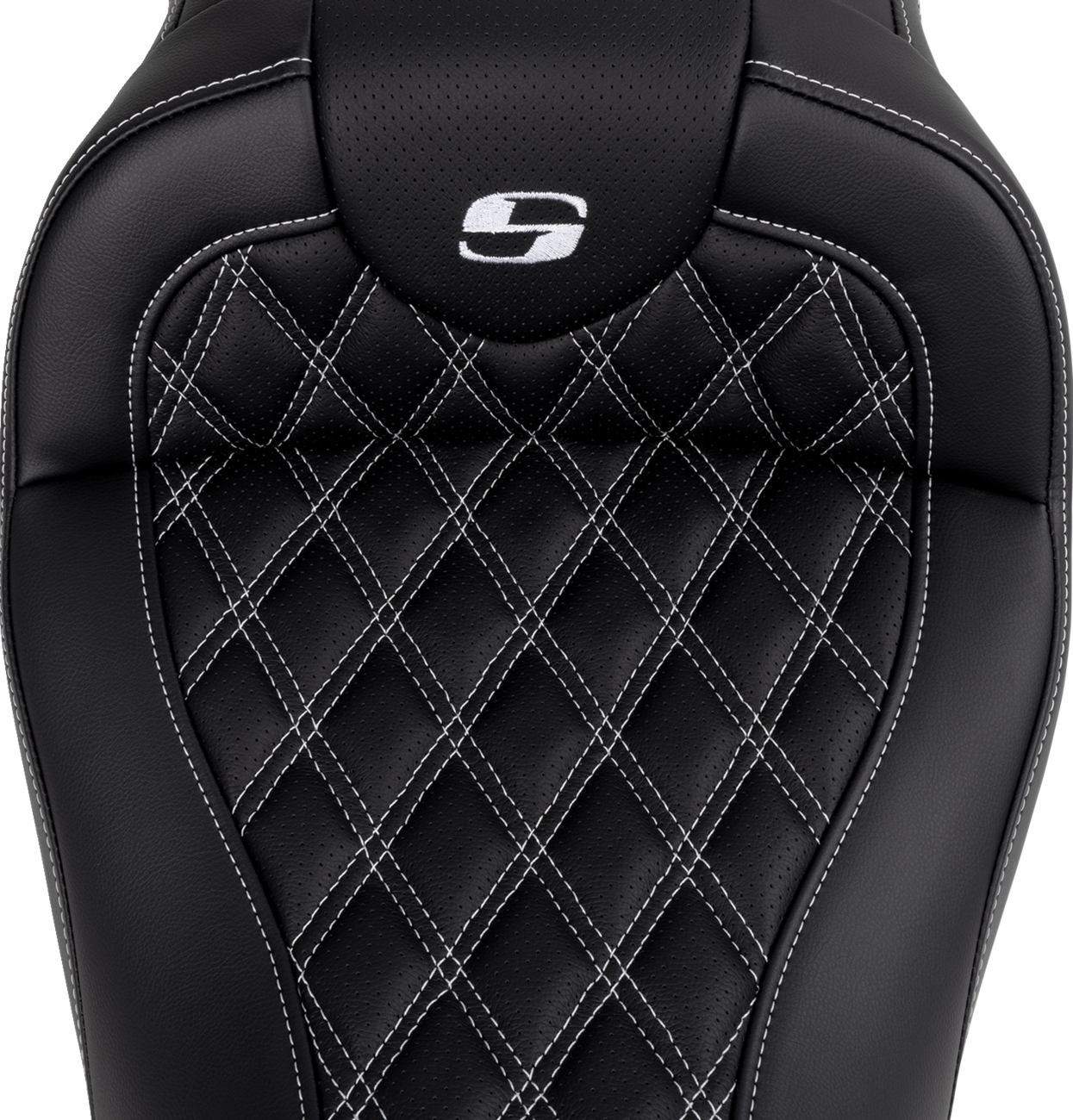 Roadsofa™ Lattice Stitch Seat - Roadsofa™ Seat - with Backrest - White Stitch - FL '08-'23 [0801-1611] - Image 2