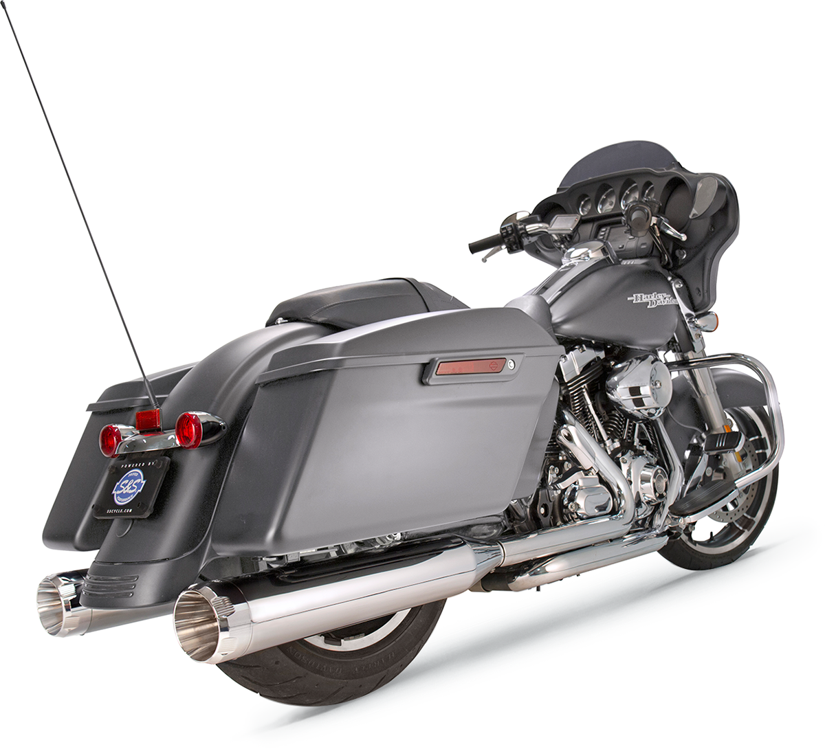 4-1/2" MK45 Performance Mufflers — Thruster - 4-1/2" MK45 Performance Mufflers - Chrome Thruster [1801-1074]
