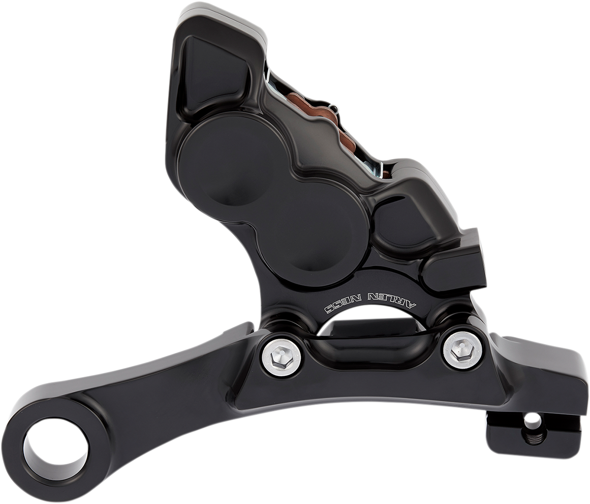 Ness Tech Four-Piston Caliper - 4-Piston Caliper - Rear - 11.8" - Black [1701-0621]