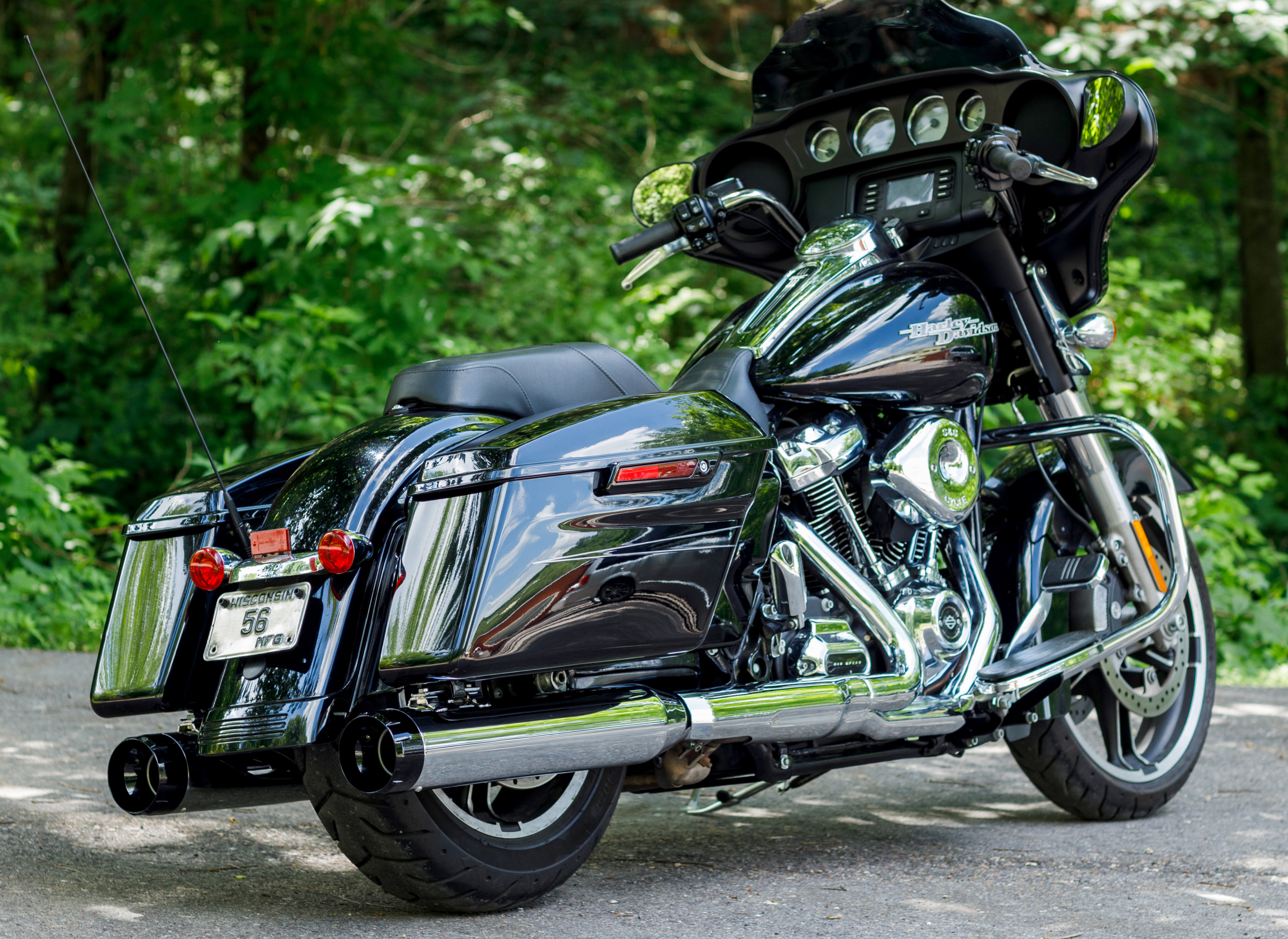 4-1/2" MK45 Performance Mufflers — Thruster - 4-1/2" MK45 Performance Mufflers - Black Thruster [1801-1075]