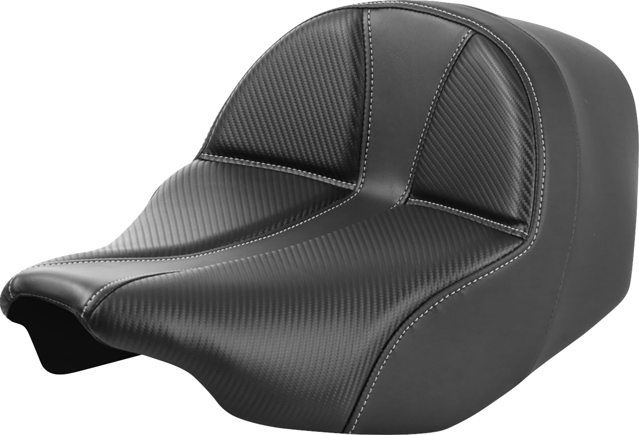 Dominator Solo Seat - Carbon Fiber w/ Silver Stitch - FLT/FLH '23-'24 [0801-1899]