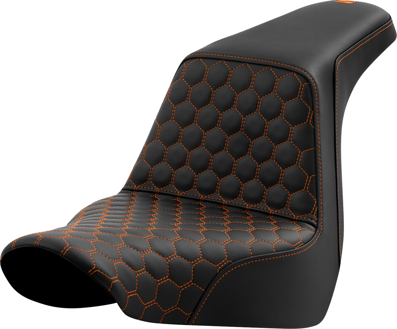 Honeycomb Step-Up Seat - Step-Up Seat - Honeycomb - Orange Stitching - FL/FX '18-'24 [0802-1583]