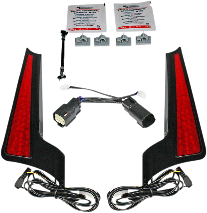 Fascia LED Panels - Fascia LED Light Panels - Black/Red [2040-2516]