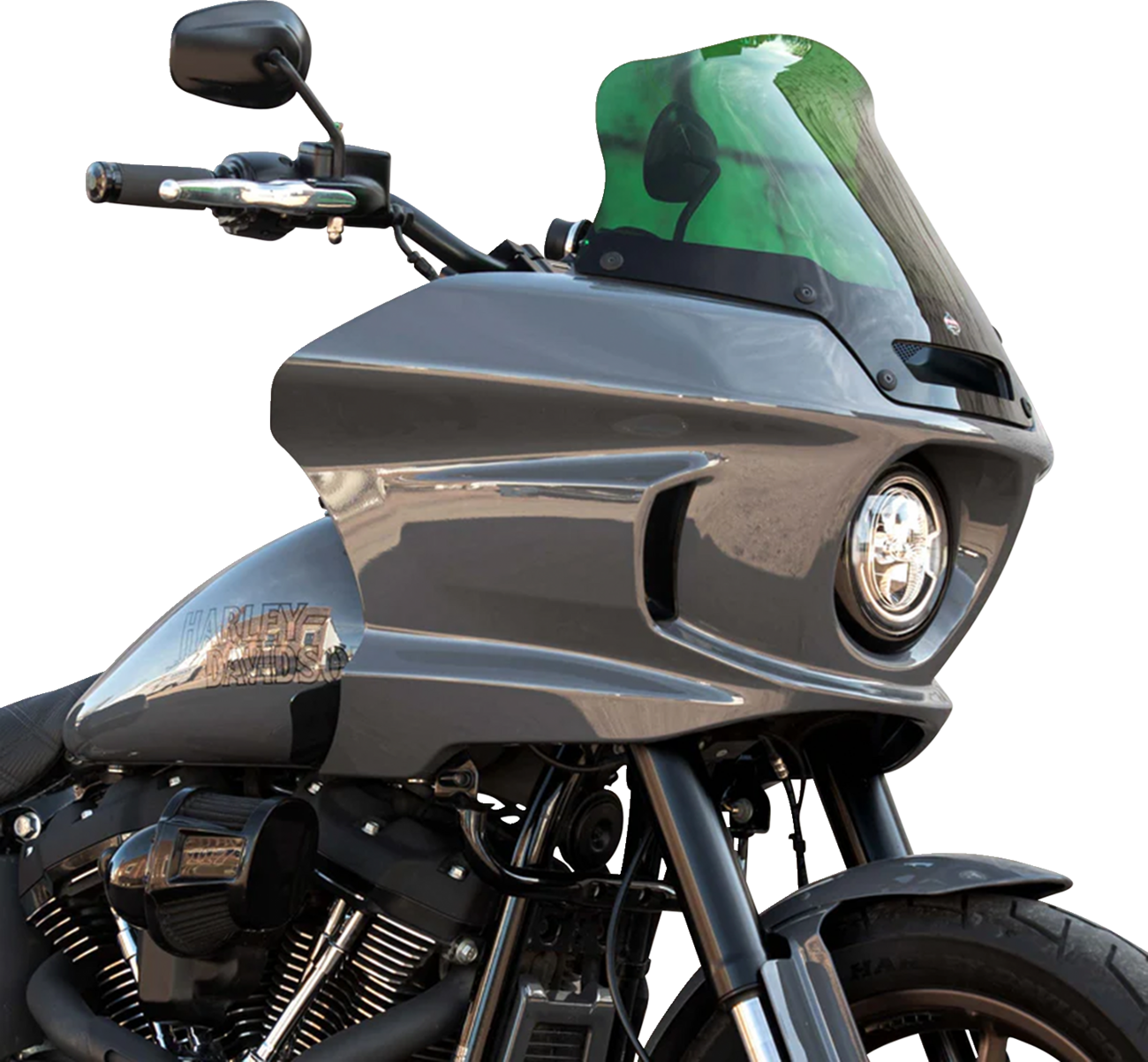 Kolor Flare® Windshield - 8" - Green - '22-'25 FXLRST [2310-0842] - Image 3