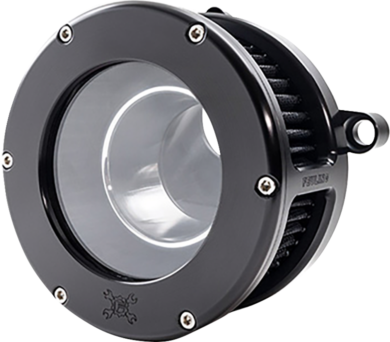 BA Air Cleaner Kit - Black/Clear with Black Filter - M8 [1010-3339]