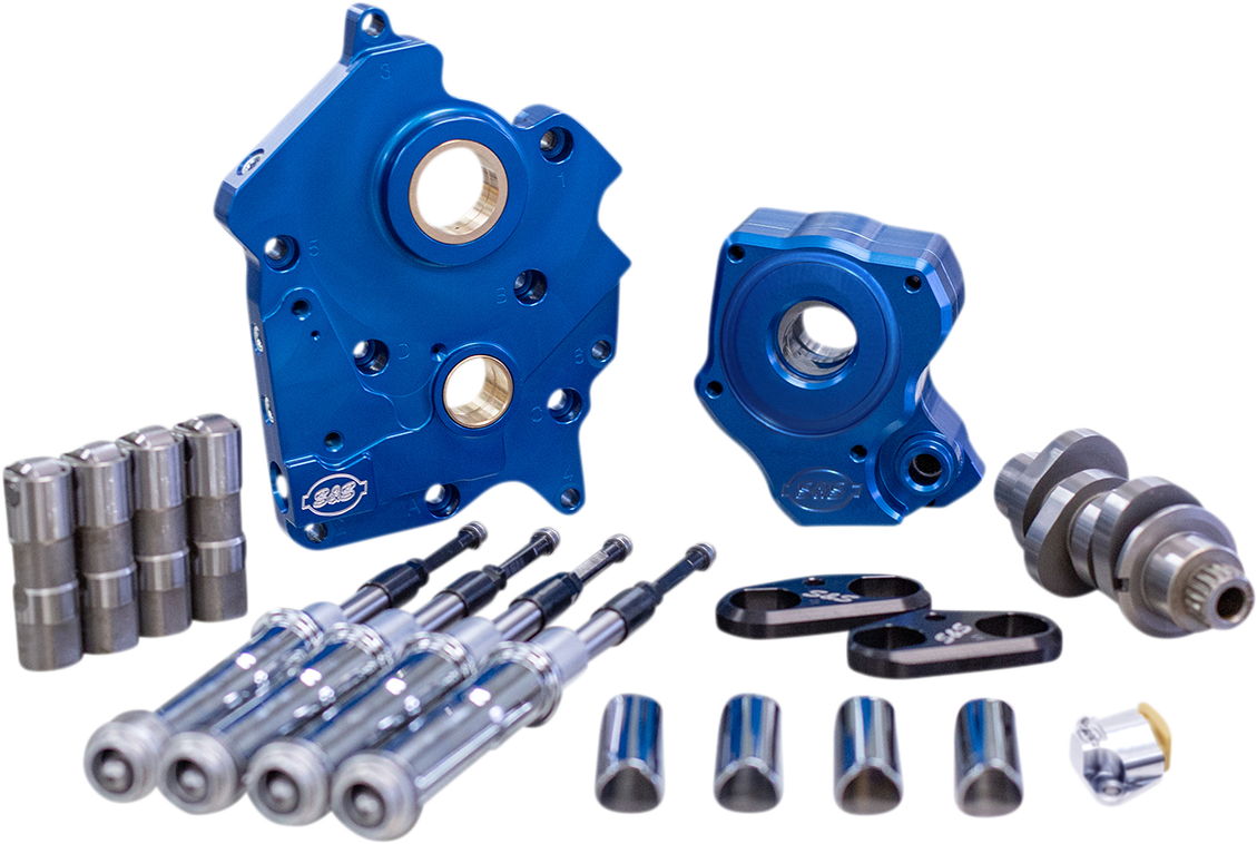 Cam Chest Kit for M8 - Cam Chest Kit with Plate - Chain Drive - Water Cooled - 475 Cam - Chrome Pushrods - M8 [0925-1354] - Image 2