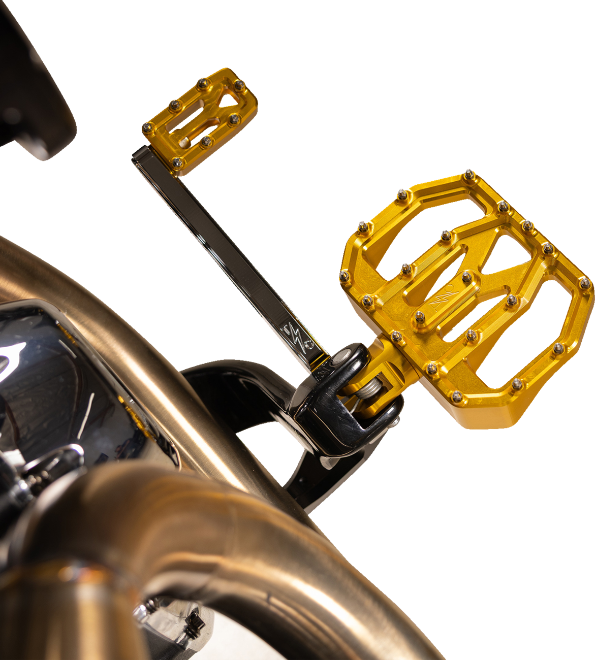 Mini Aggressor Floorboards - Gold - Rear [1621-1229] - Image 6