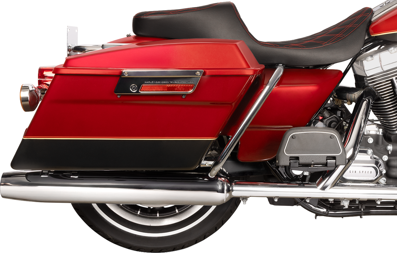 Performance Predator 2-Up Seat - Predator 2-Up Seat - Vinyl - Double Diamond - Red Stitching - w/o Backrest - FL '97-'07 [0801-1998] - Image 4