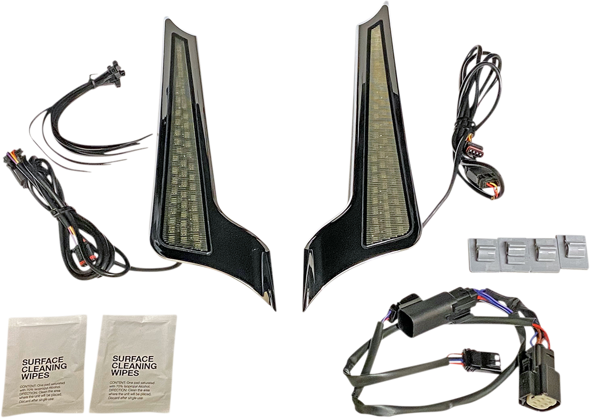 Dual Color Fascia LED Panel Lights - Panel Lights - Chrome - Smoke Lens [2040-2723]