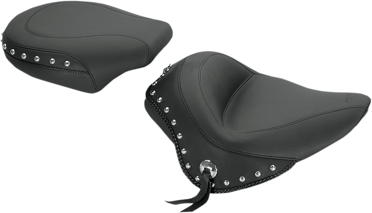 Wide Vintage Solo Seat - Touring Studded Solo Seat - FXS [0802-0759] - Image 2