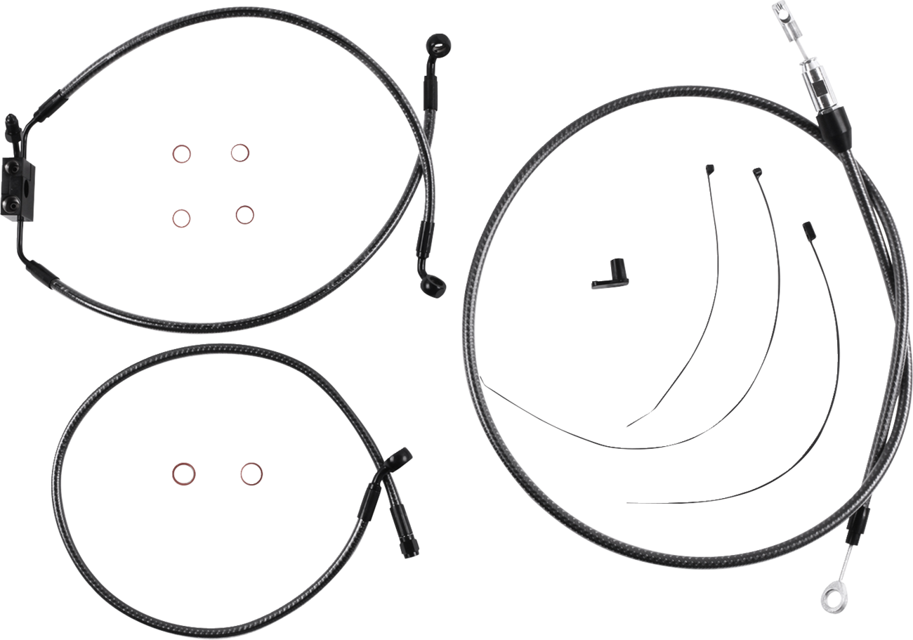 KARBONFIBR Designer Handlebar Installation Kit - 10" - FXLR/FXFB/S [0610-2445]