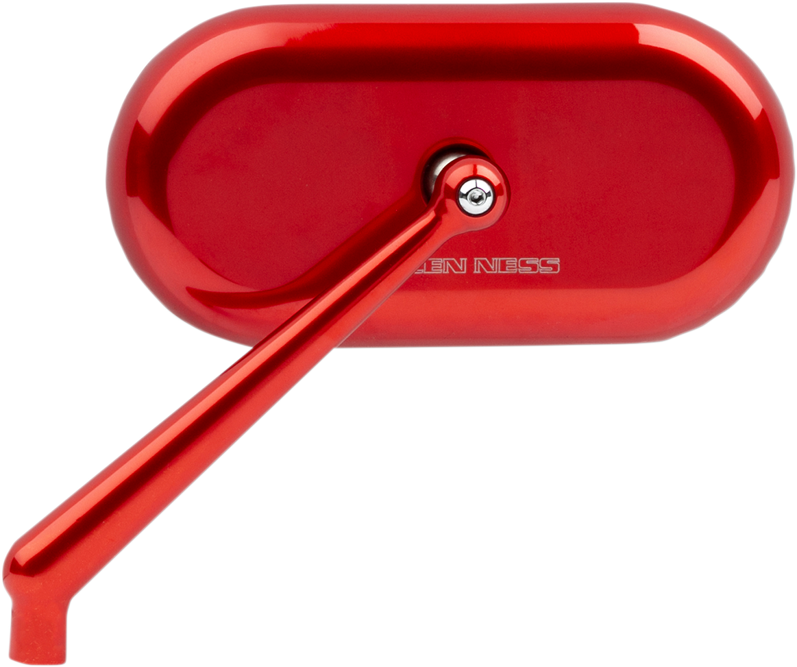 Forged Oval Mirror - Mirror - Side View - Oval - Red - Left [0640-1398]