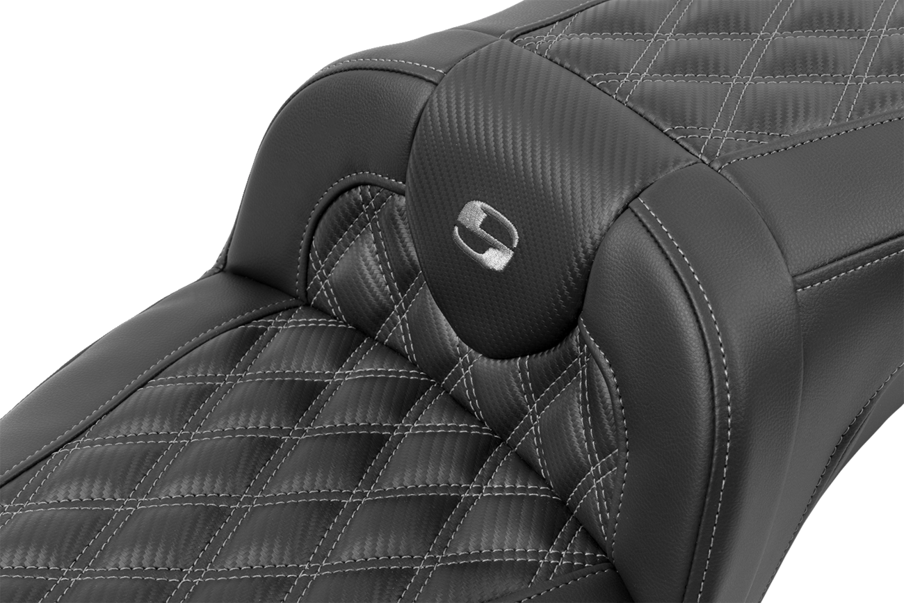 Roadsofa™ Extended Reach Seat - without Backrest - Lattice Stitch - Dark Gray Stitch - FL/FX '23-'24 [0801-1795] - Image 2