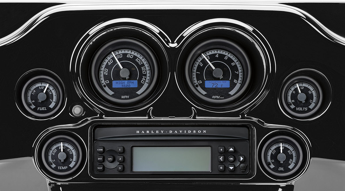 MVX-8K Series Analog/Digital Gauge Kit — 8200KGK Model - MVX-8K Series Analog/Digital 2-Gauge Kit - Black Bezel - Black Face with Gray Background [2212-0573] - Image 3