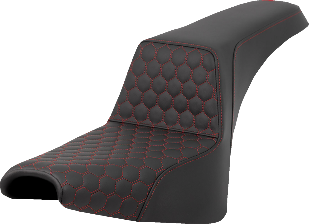 Honeycomb Step-Up Seat - Step-Up Seat - Honeycomb - Red Stitching - FXBB/FXST '18-'24 [0802-1577]