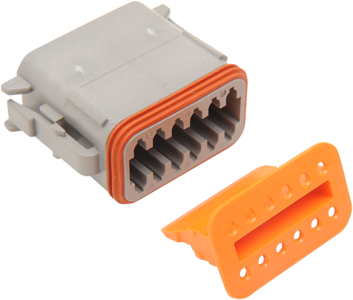 Deutsch DT Sealed Connector Component — Wiring Connector - Deutsch Plug - 12 Pin - Gray [2120-0061] - Image 2